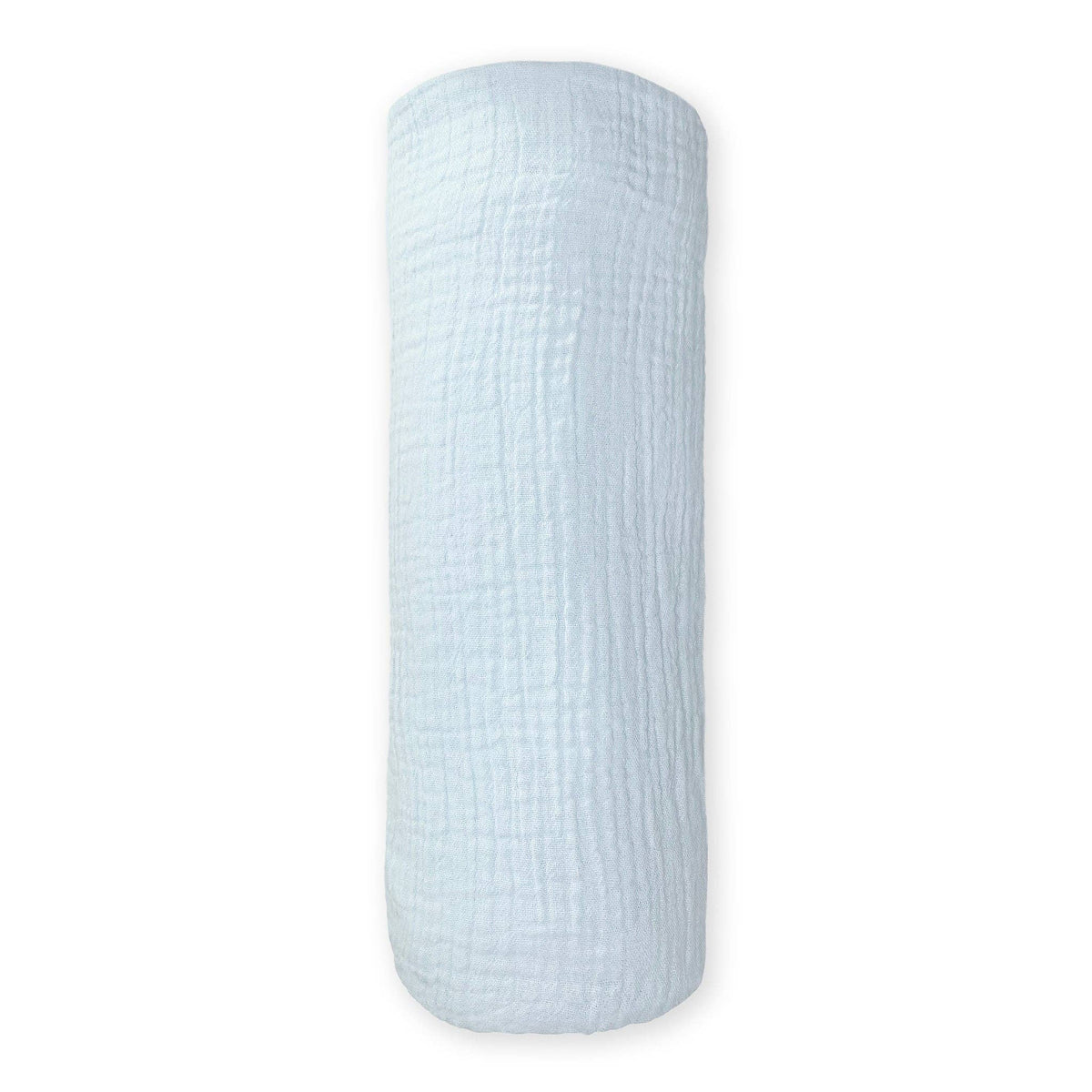 Organic Crinkle Dream Gauze Swaddle Blanket - Soft Blue
