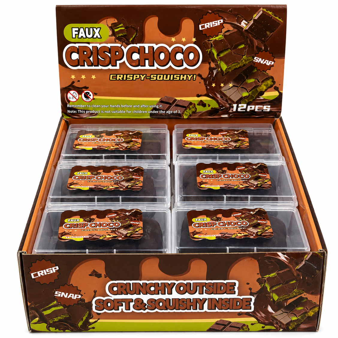 Green Chocolate Faux Crisp Choco Crunchy Squishy