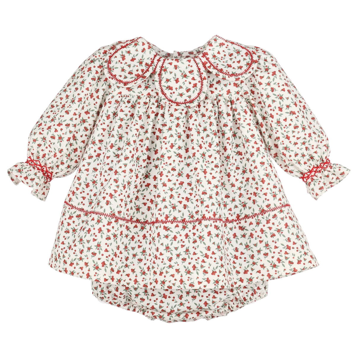 Winterberry Petal Float Dress- Red