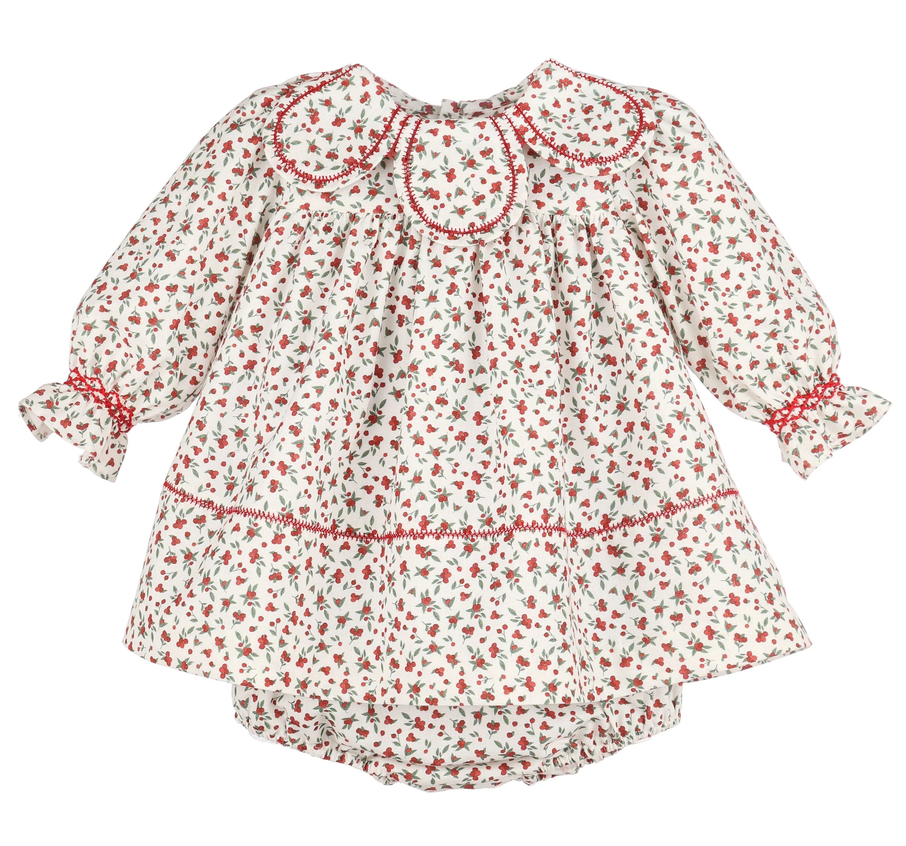 Winterberry Petal Float Dress- Red