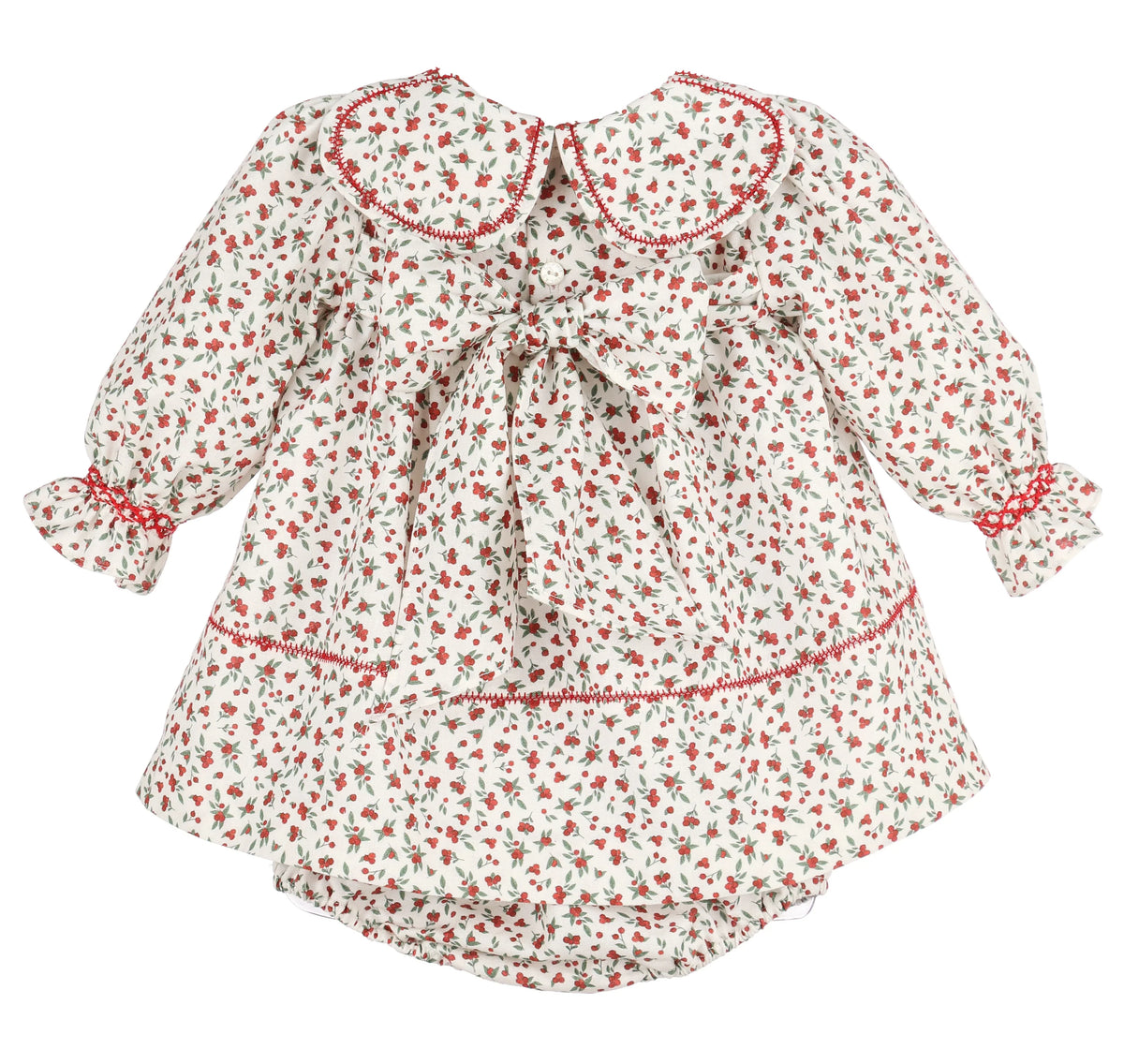 Winterberry Petal Float Dress- Red
