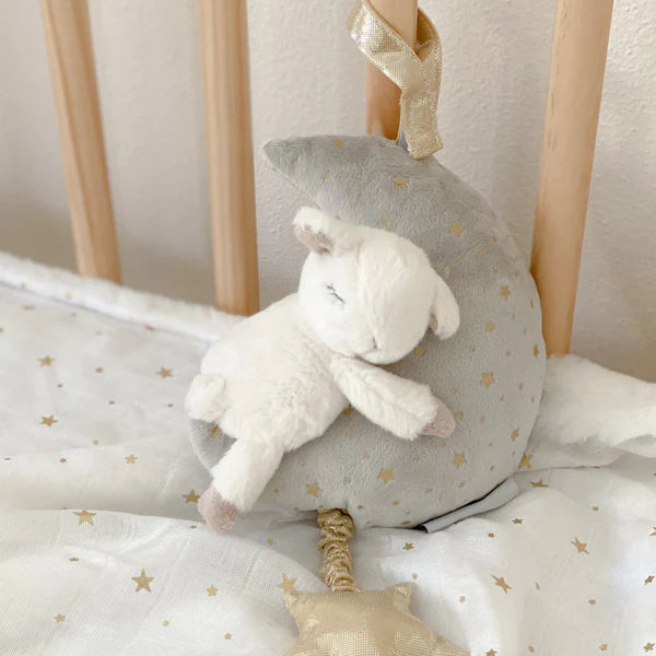 ПЛЮШЕВЫЙ МУЗЫКАЛЬНЫЙ МОБИЛЬ LAMB AND MOON